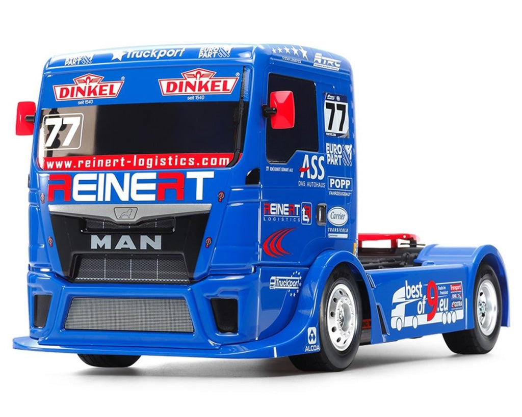 Tamiya - 1/10 Rc Team Reinert Racing Man Tgs Kit W/ Tt-01 Type E Chasiss Includes Hobbywing Thw 1060