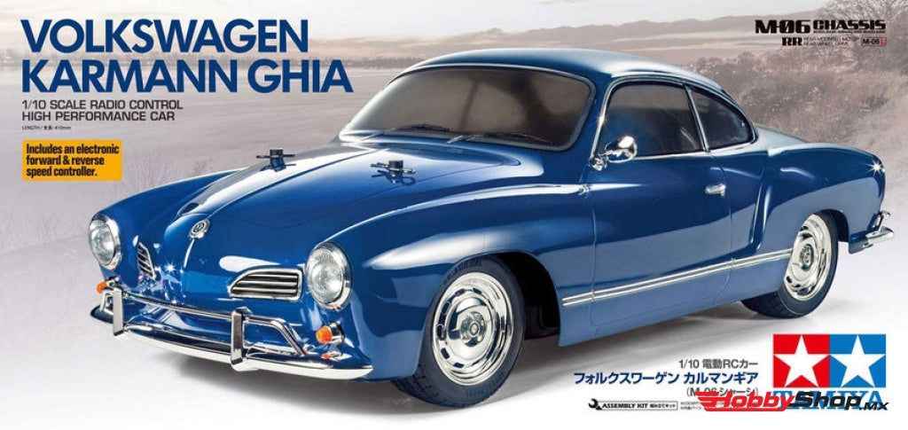Tamiya - 1/10 Rc Volkswagen Karmann Ghia Kit M-06 Chassis En Existencia