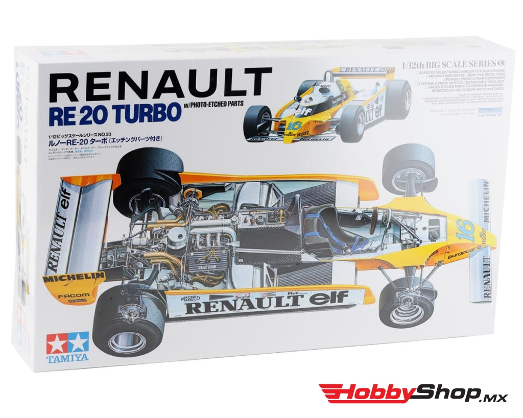 Tamiya - 1/12 Renault Re-20 Turbo Racing Car Model Kit W/ Pe Parts En Existencia