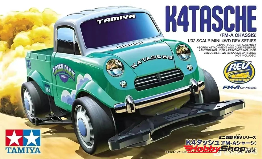 Tamiya - 1/32 Jr Mini 4Wd K4 Tasche With Fm-A Chassis En Existencia