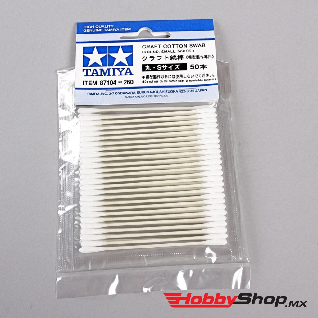 Tamiya - Craft Cotton Swab Round Small 50Pcs En Existencia