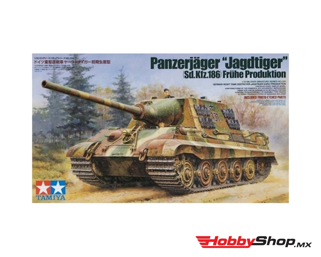 Tamiya - German Destroyer Jegdtiger Tank Plastic Model Kit En Existencia