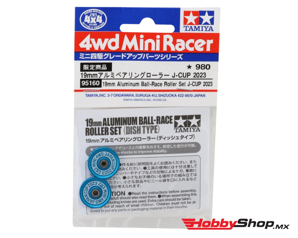 Tamiya - Jr 19Mm Aluminum Ball-Race Roller Set J-Cup 2023 En Existencia