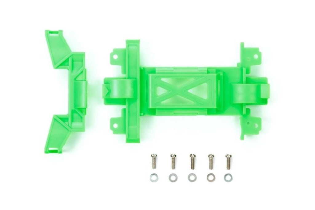 Tamiya - Jr Reinforced Gear Cover Green En Existencia