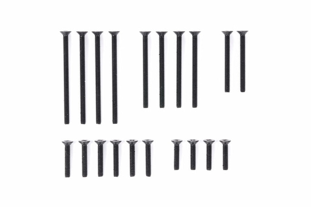 Tamiya - Jr Stainless Steel Countersunk Screw Set (10 / 12 20 25 30Mm Black) En Existencia