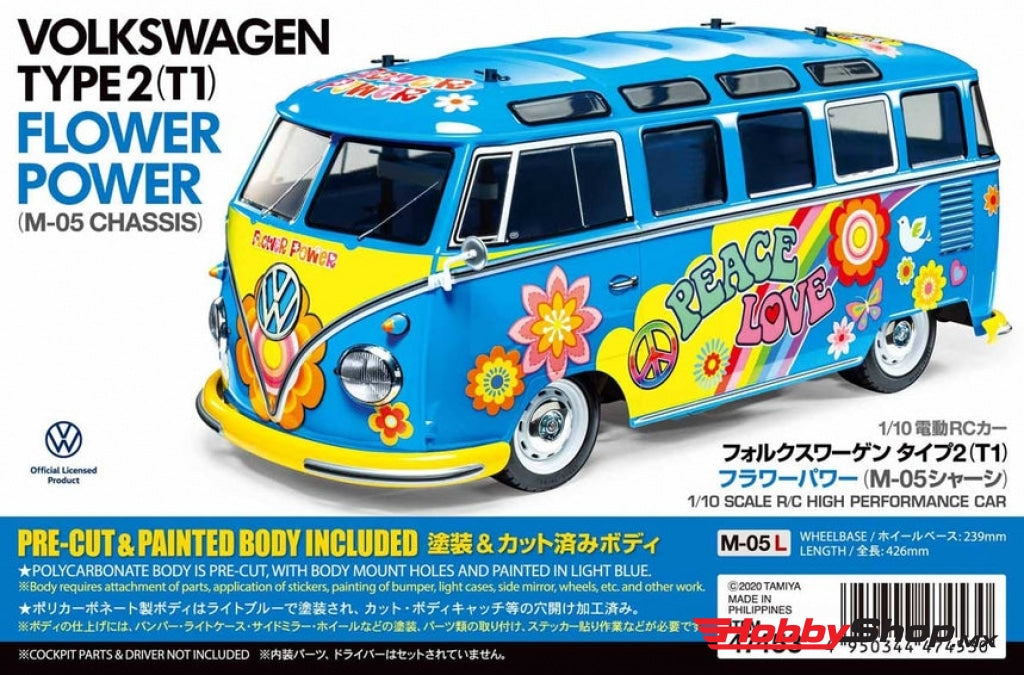 Tamiya - Rc Volkswagen Type 2 (T1) M05 Kit Flower Power En Existencia