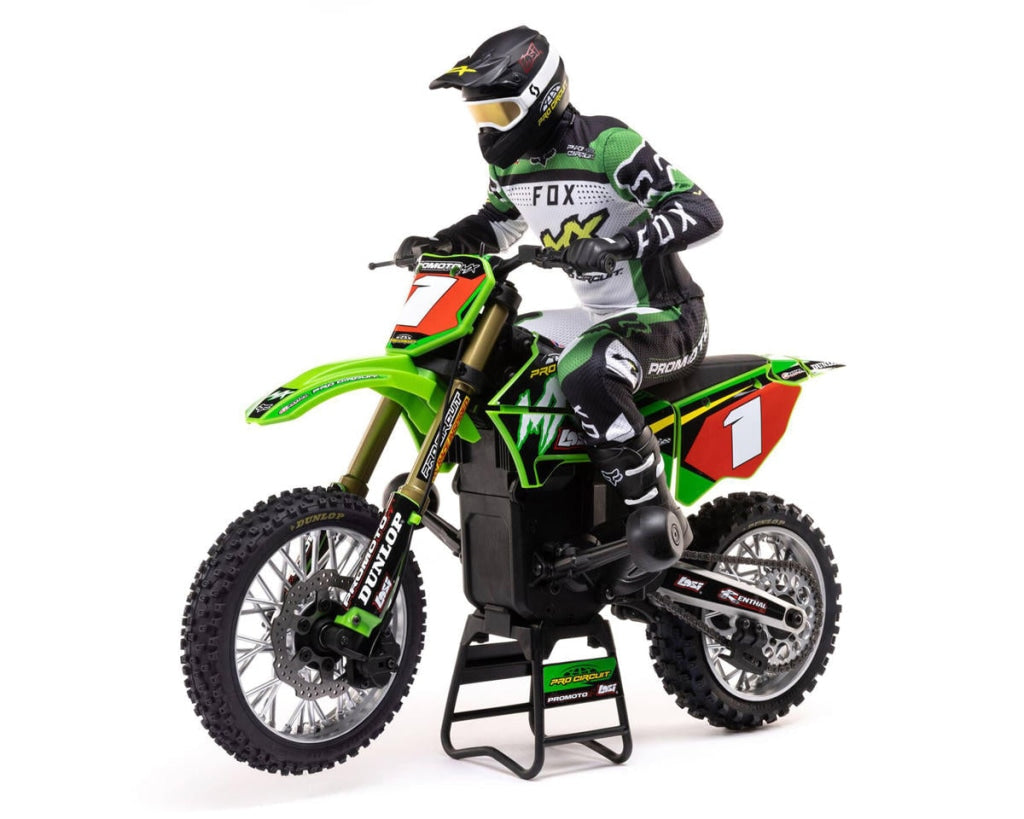 Team Losi - 1/4 Promoto-Mx Motorcycle Rtr With Battery And Charger Pro Circuit En Existencia