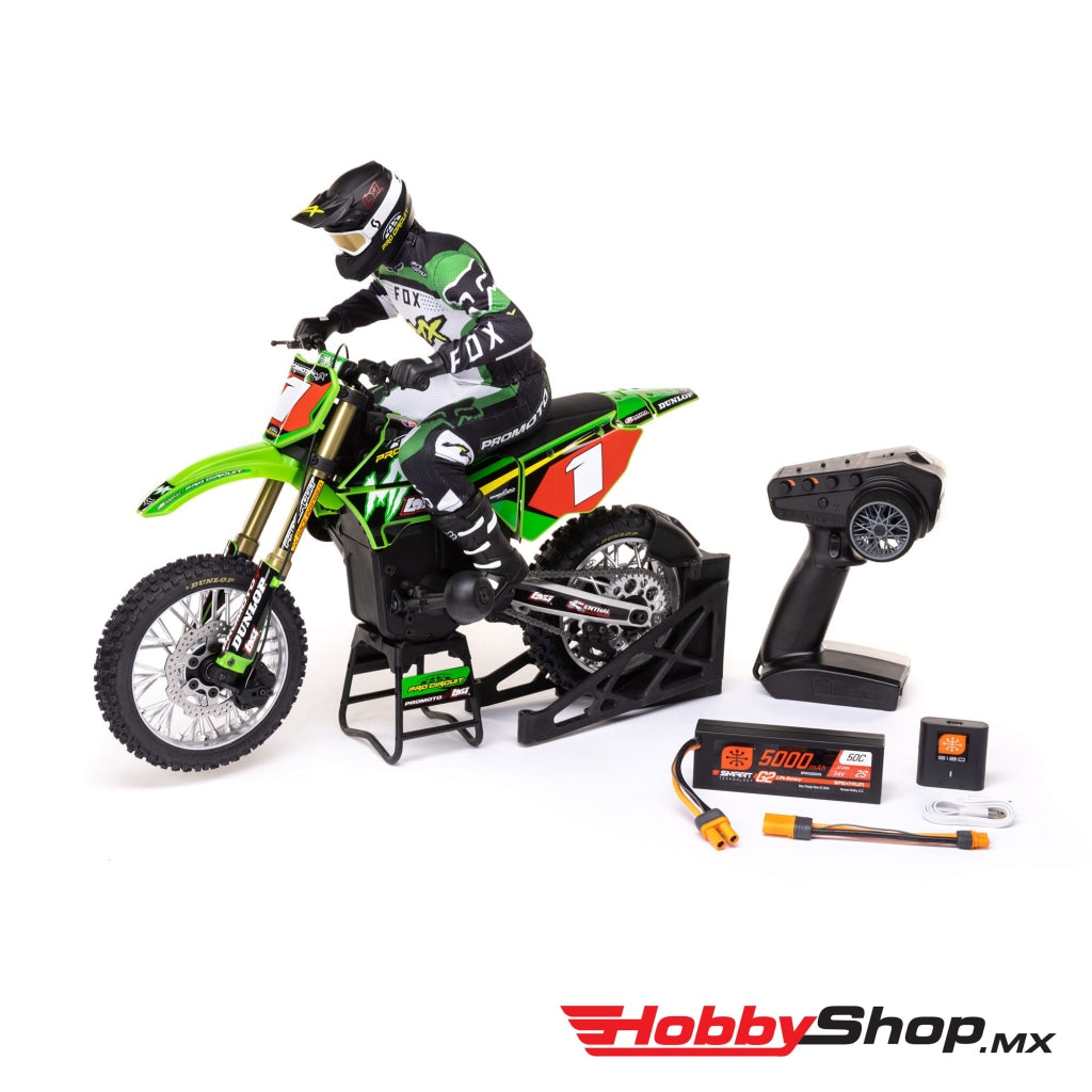 Team Losi - 1/4 Promoto-Mx Motorcycle Rtr With Battery And Charger Pro Circuit En Existencia