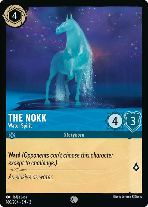 Carta The Nokk - Water Spirit,Set Rise of the Floodborn , Número de Tarjeta 160 , Color Sapphire, Rarity Common