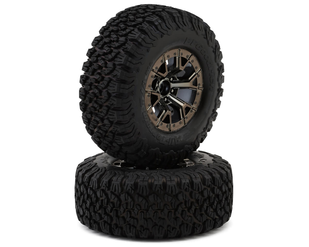 Traxxas - Ford Raptor R BFGoodrich All-Terrain T/A KO2 Pre-Mounted Front Tires (Black Chrome) (2) w/12mm Hex