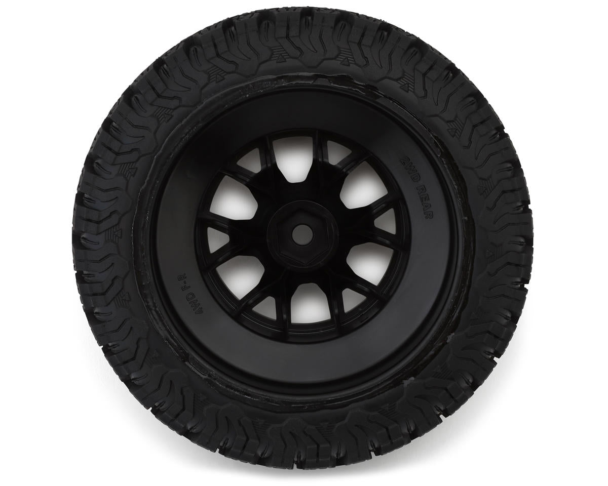 Traxxas - Ford Raptor R All-Terrain T/A KO2 Pre-Mounted Rear Tires by BFGoodrich (Black Chrome) (2) w/12mm Hex