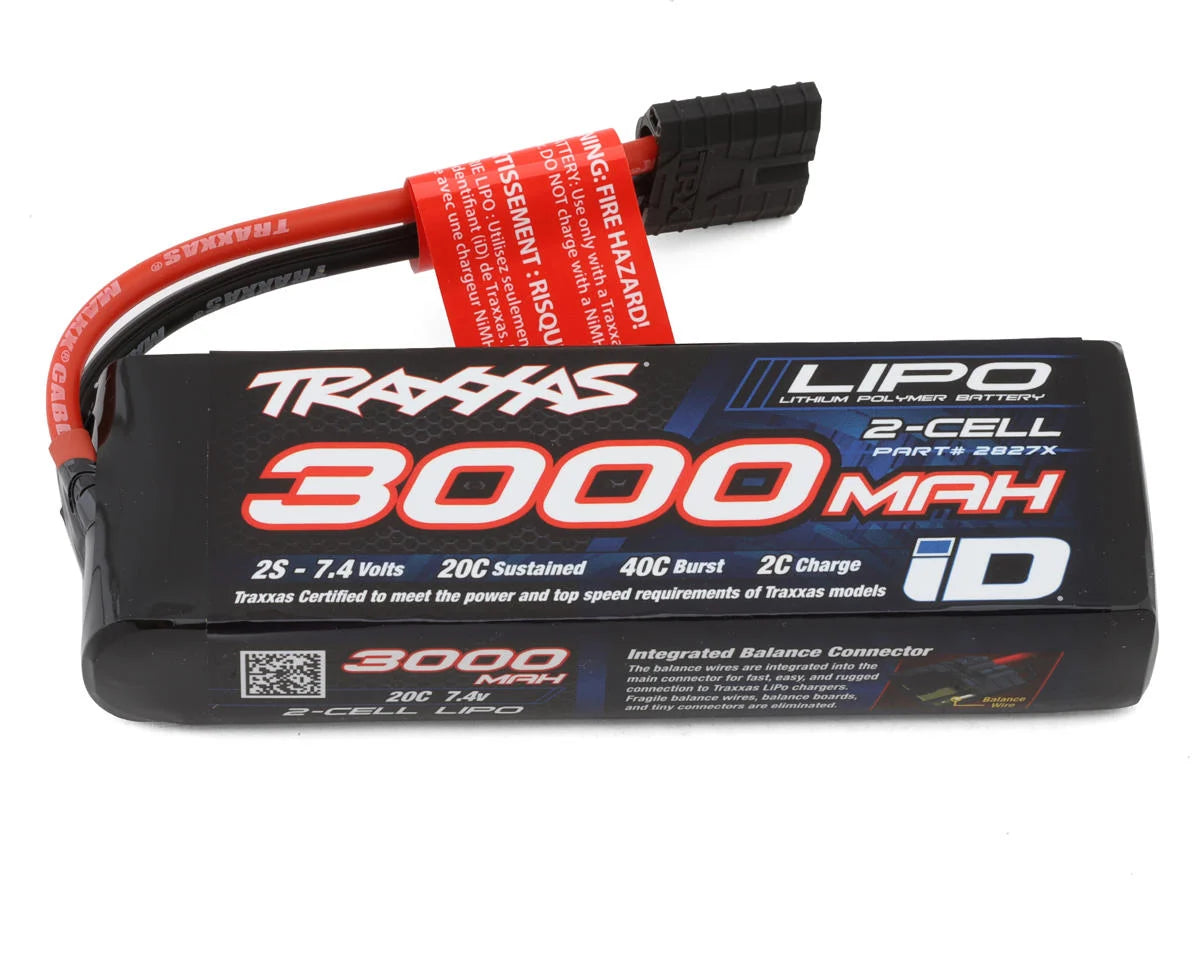 Traxxas - 2S "Power Cell" 20C LiPo Battery w/iD Connector (7.4V/3000mAh)