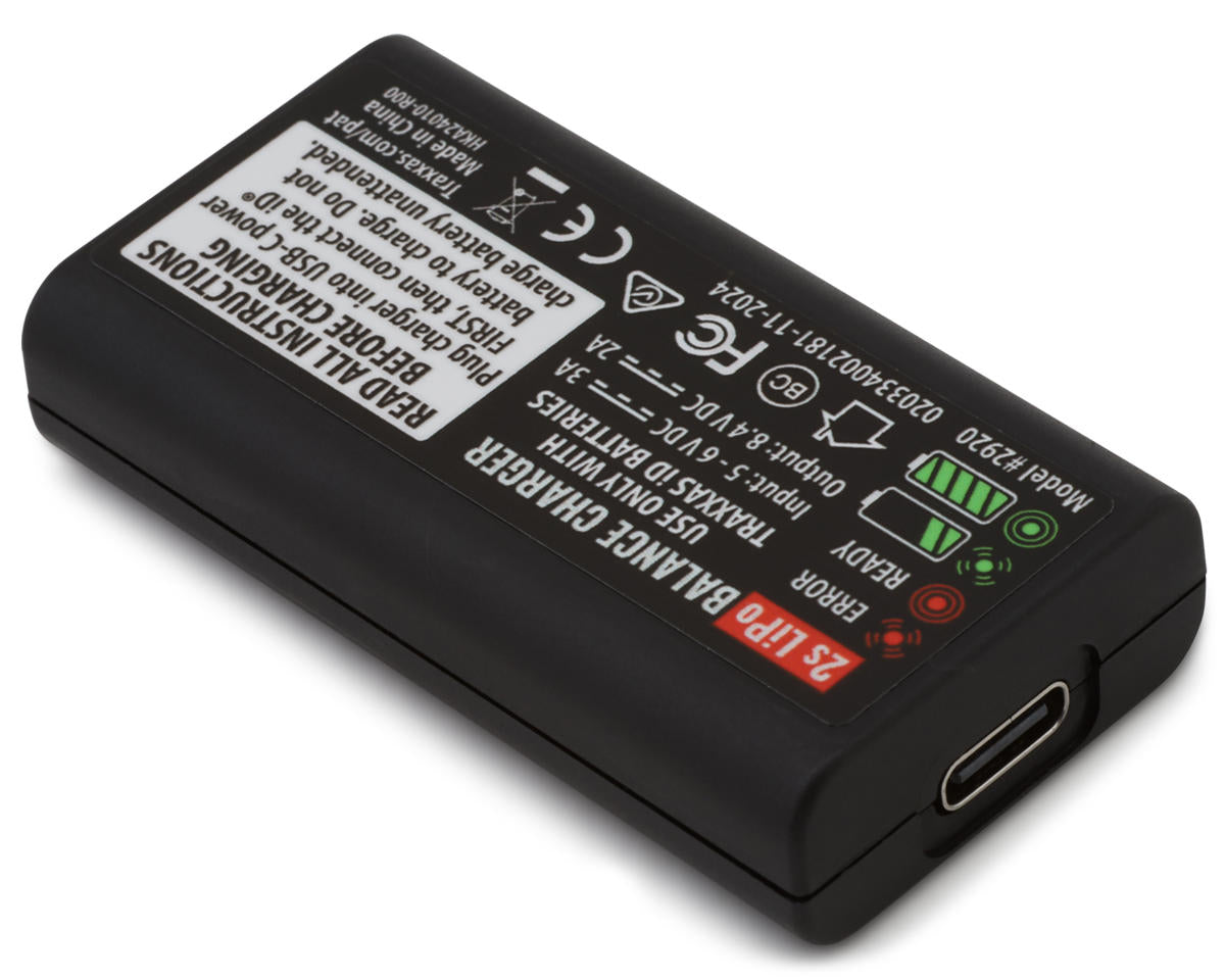 Traxxas - USB-C 2S Lipo Charger w/iD® Connector