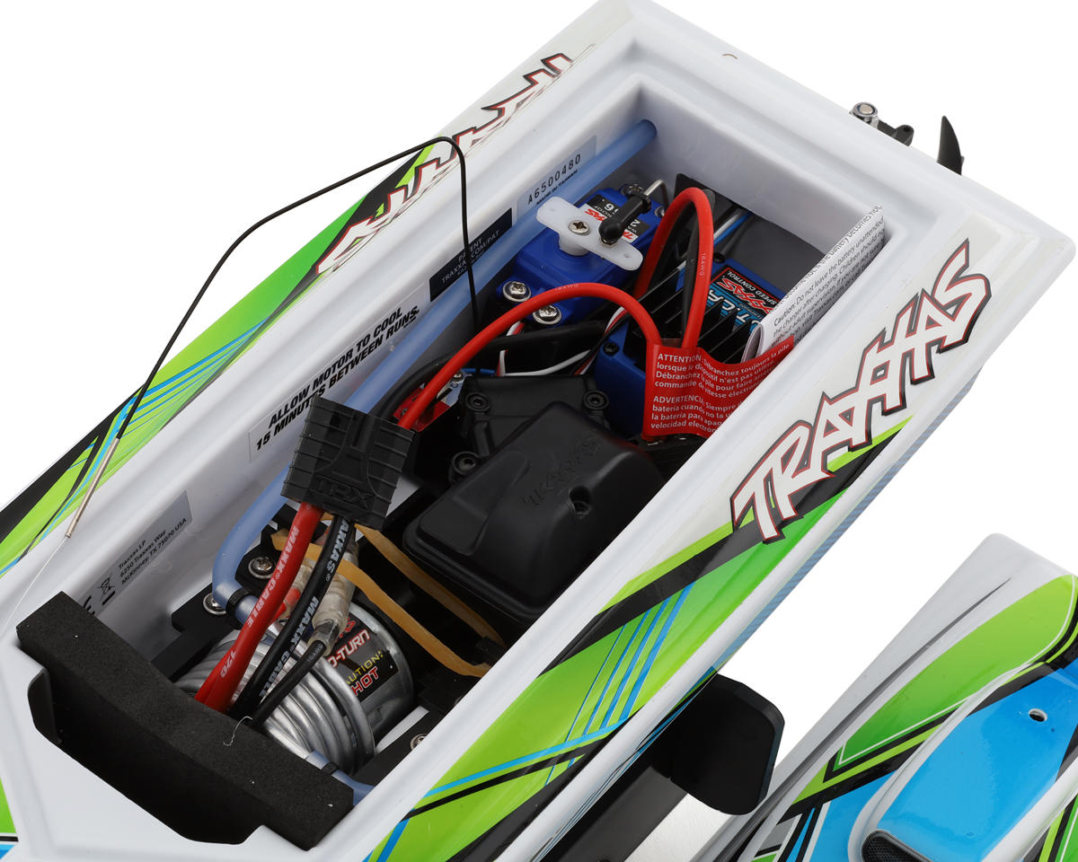 Traxxas - Blast High Performance Race Boat - Battery & DC Charger, Verde