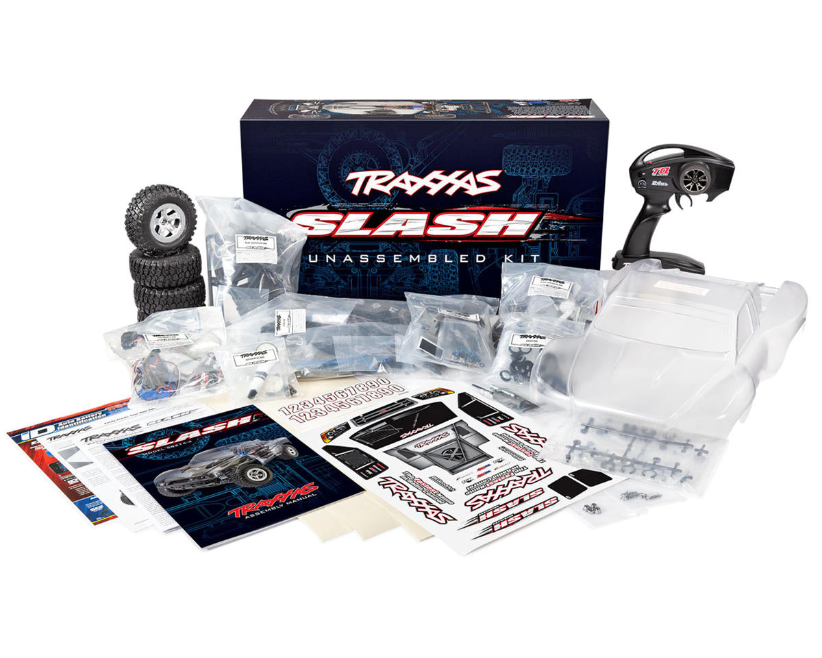 Traxxas - Slash® 1/10 Electric 2WD Short Course Truck Kit (Clear) w/XL-5™ ESC & TQ™ 2.4GHz Radio