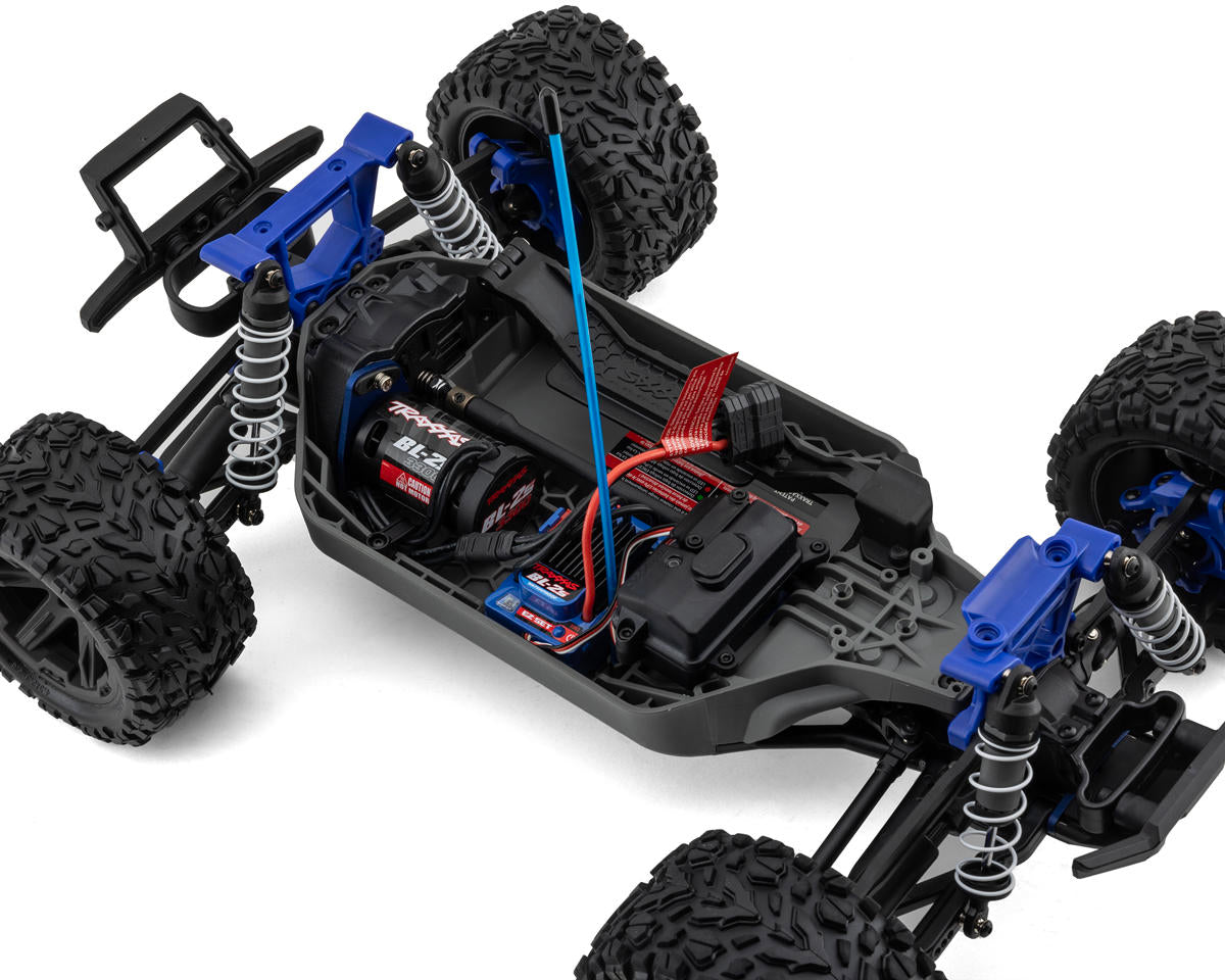 Traxxas - Rustler 1/10 4X4 Brushless RTR Stadium Truck w/BL-2S ESC, TQ 2.4GHz Radio, Roja
