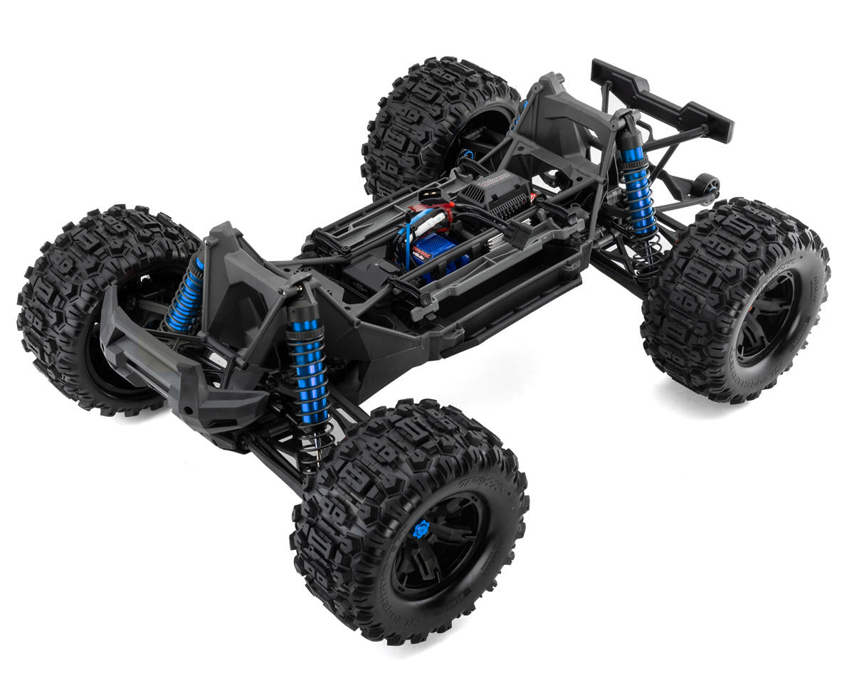 Traxxas - X-Maxx 8S 1/6 4WD Brushless RTR Monster Truck w/2.4GHz TQi Radio, TSM & Belted Tires, Azul