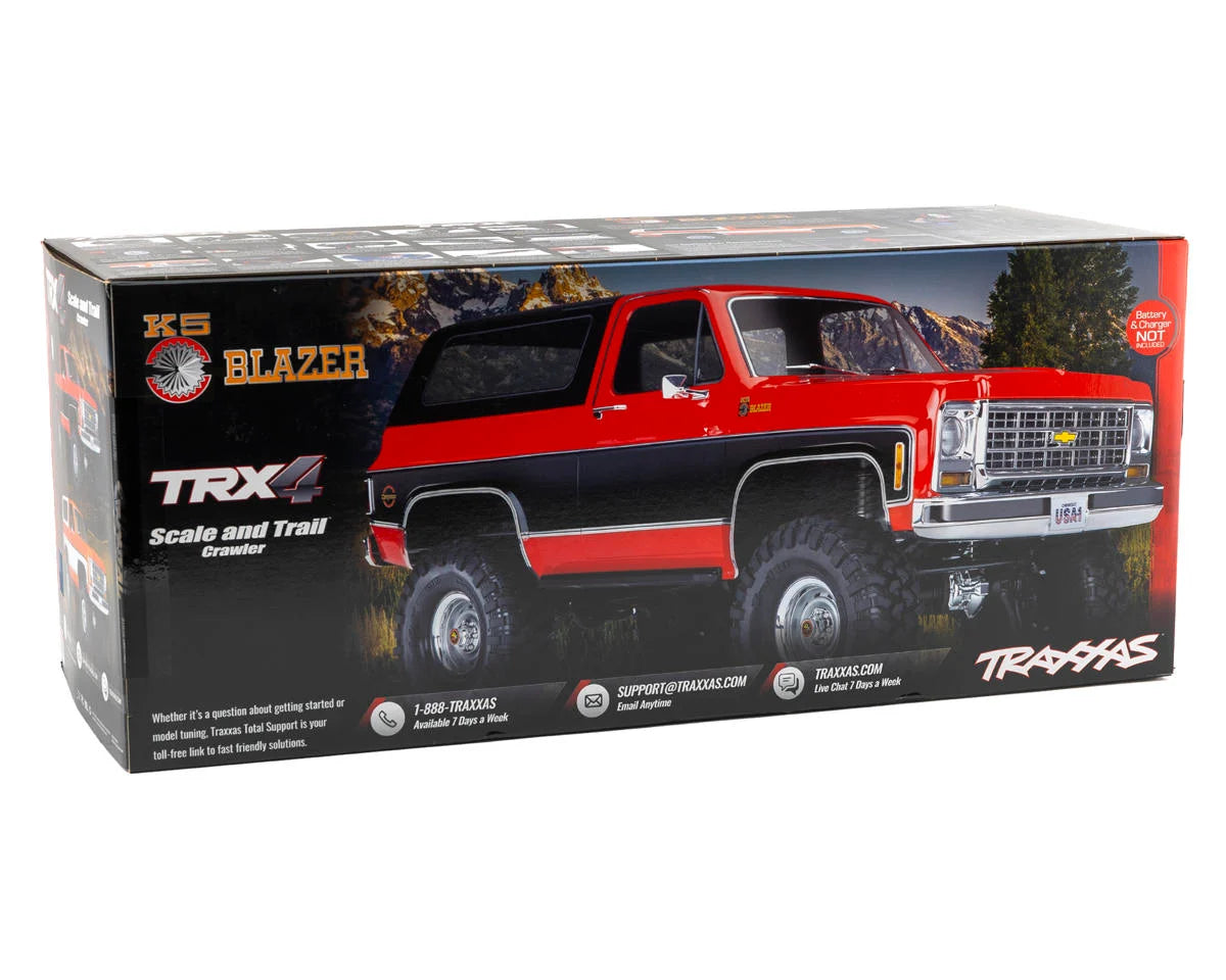 Traxxas - TRX-4® 1/10 Trail Crawler Truck w/1979 Chevy Blazer Clipless Body w/TQi 2.4GHz Radio, Negra