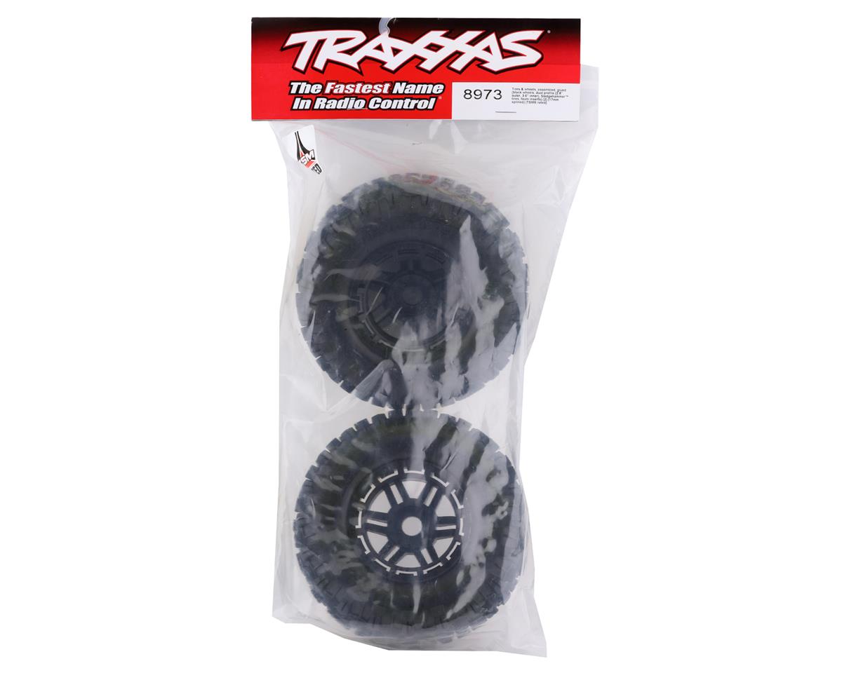 Traxxas - Maxx Pre-Mounted Sledgehammer Tires w/2.8" Wheels (Black) (2) (17mm Hex)