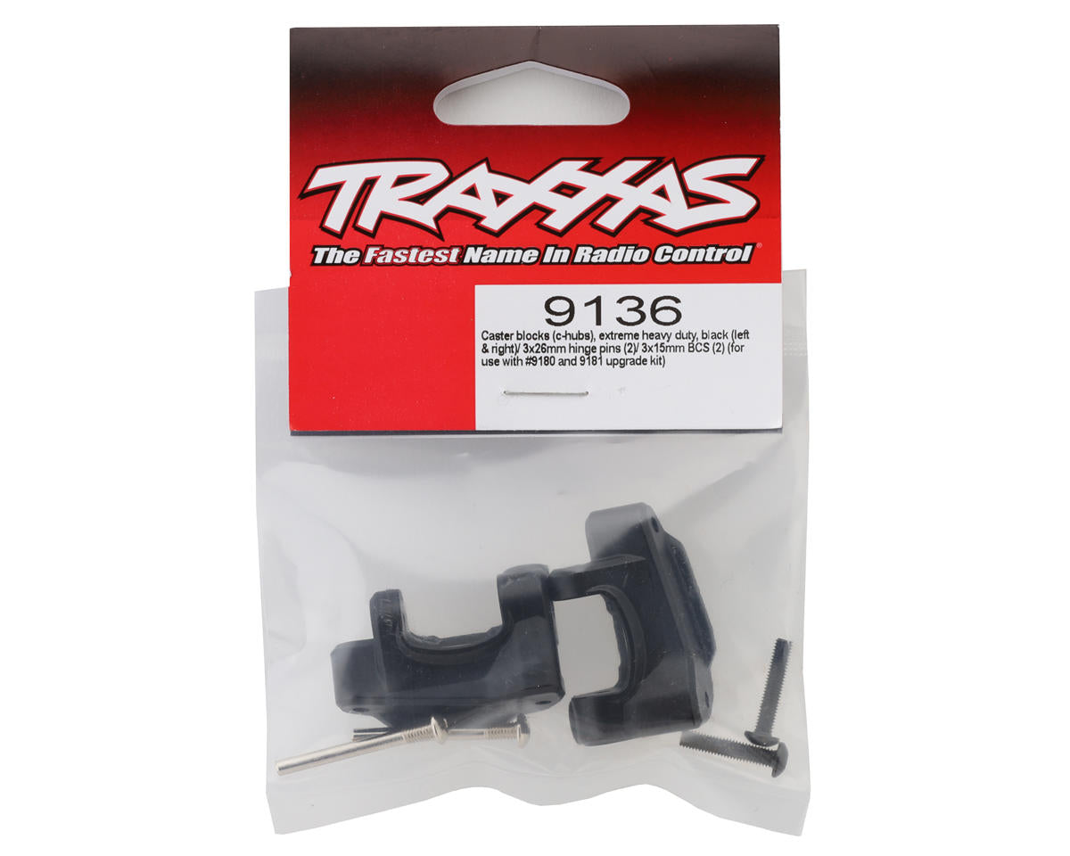 Traxxas - Black Extreme Heavy-Duty Caster Blocks (L&R)