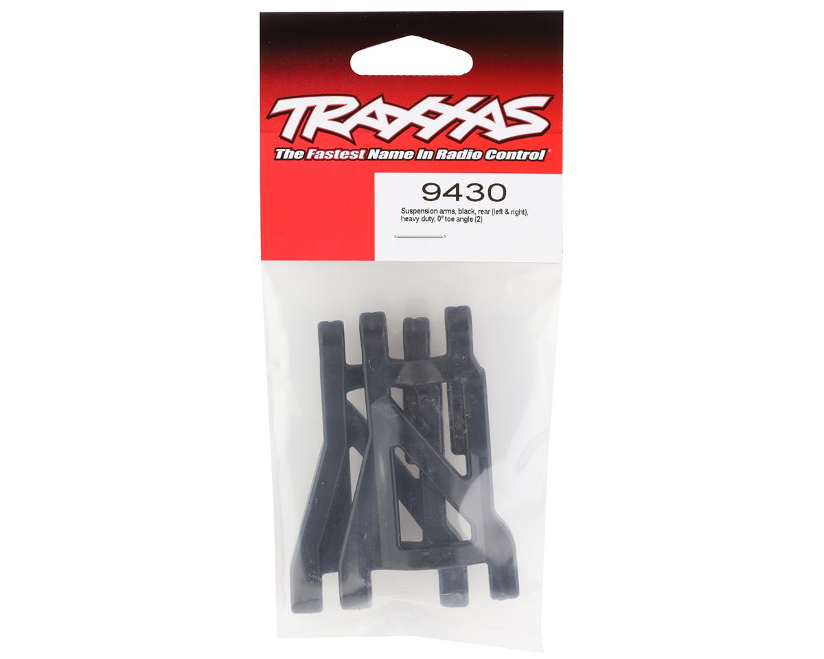 Traxxas - Drag Slash Rear Heavy Duty Suspension Arms (Black) (2) (0° Toe-In)