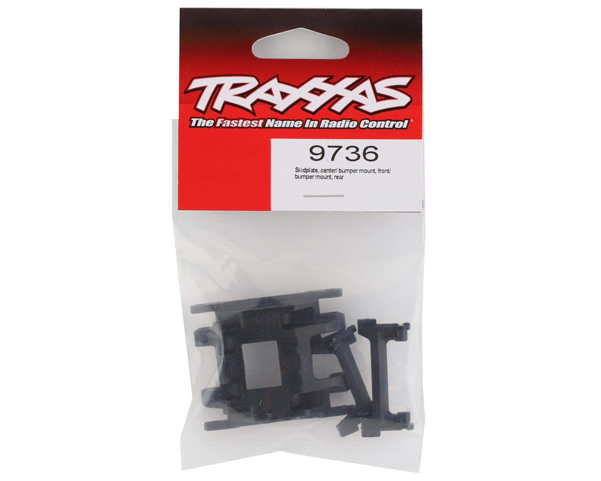 Traxxas - TRX-4M Center Skidplate, Front Bumper Mount & Rear Bumper Mount