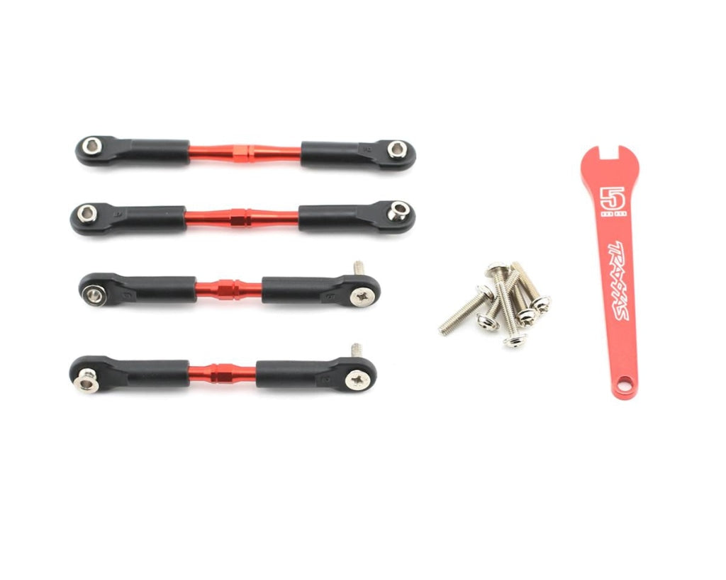 Traxxas - Aluminum Turnbuckle Camber Link Set (Red) (4) En Existencia