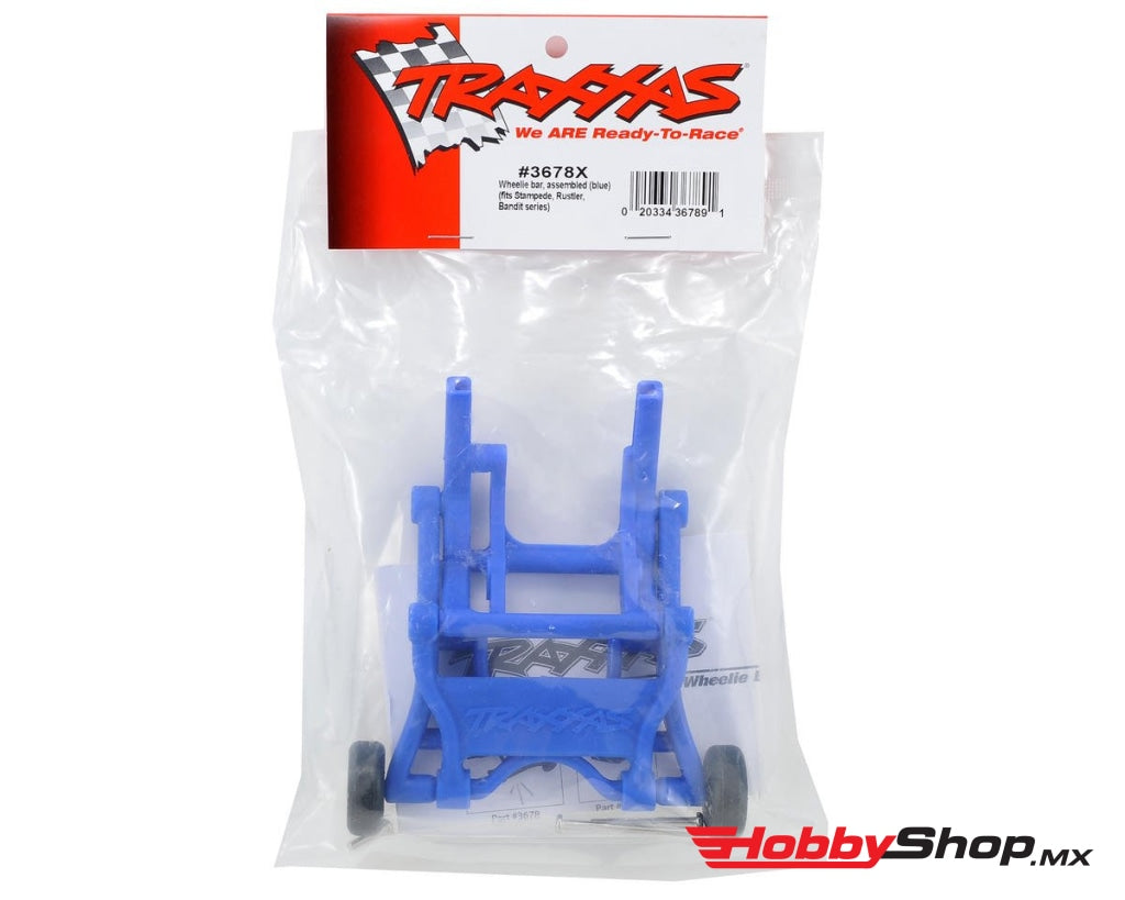 Traxxas - Barra Con Ruedas Ensamblada (Azul) (Para Las Series Slash Bandit Rustler® Stampede®) En