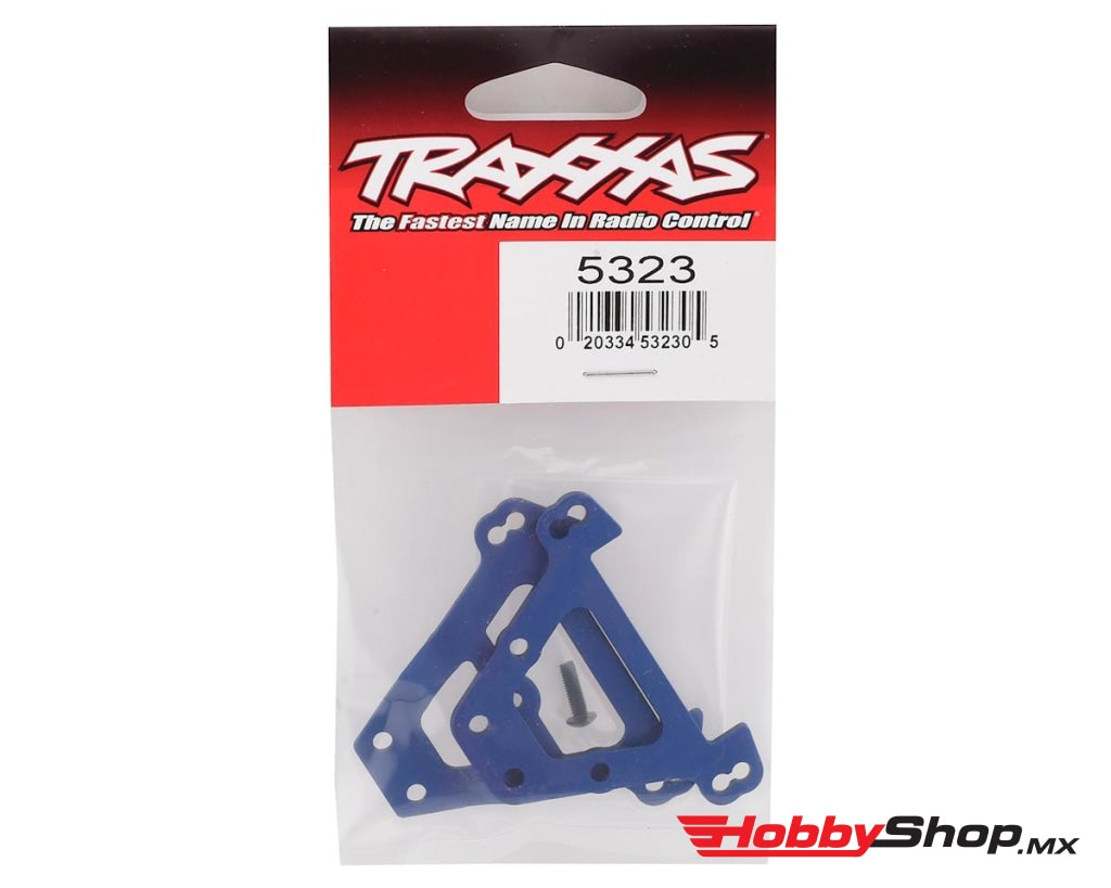 Traxxas - Bulkhead Tie Bars Front & Rear (Blue Anodized Aluminum) En Existencia