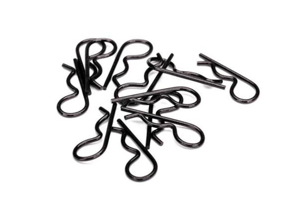 Traxxas - Clips Para La Carrocería Resistentes (Negros / 12 Piezas) En Existencia