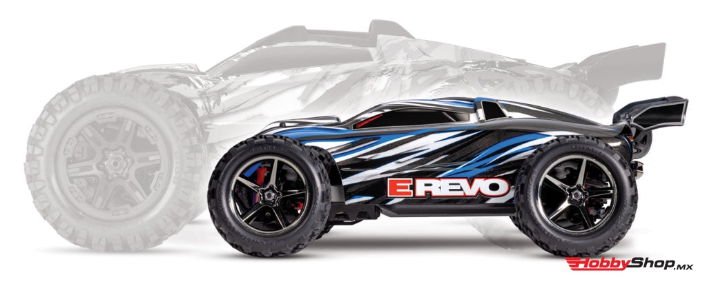 Traxxas - E-Revo 1/16 4Wd Brushed Rtr Truck Battery & Usb-C Charger Included Azul En Existencia