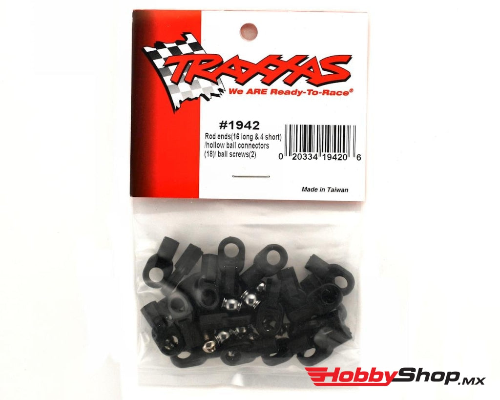 Traxxas - Extremos De Varilla (16 Largos Y 4 Cortos) / Conectores Bolas Huecas (18) Tornillos (2) En