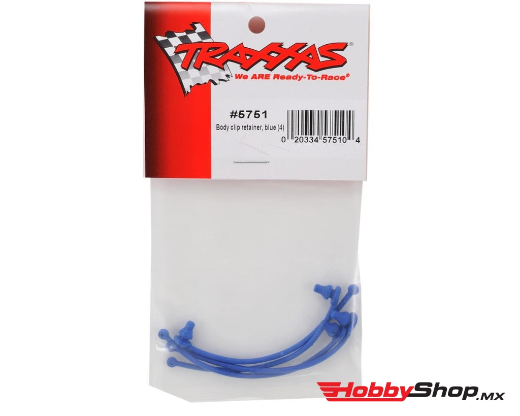 Traxxas - Juego De Retenedores Clip Para La Carrocería (Azul / 4 Piezas) En Existencia