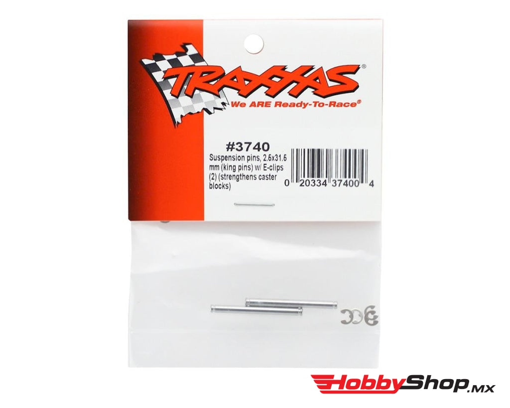 Traxxas - King Pins De Suspensión Con Clips En E (2) En Existencia