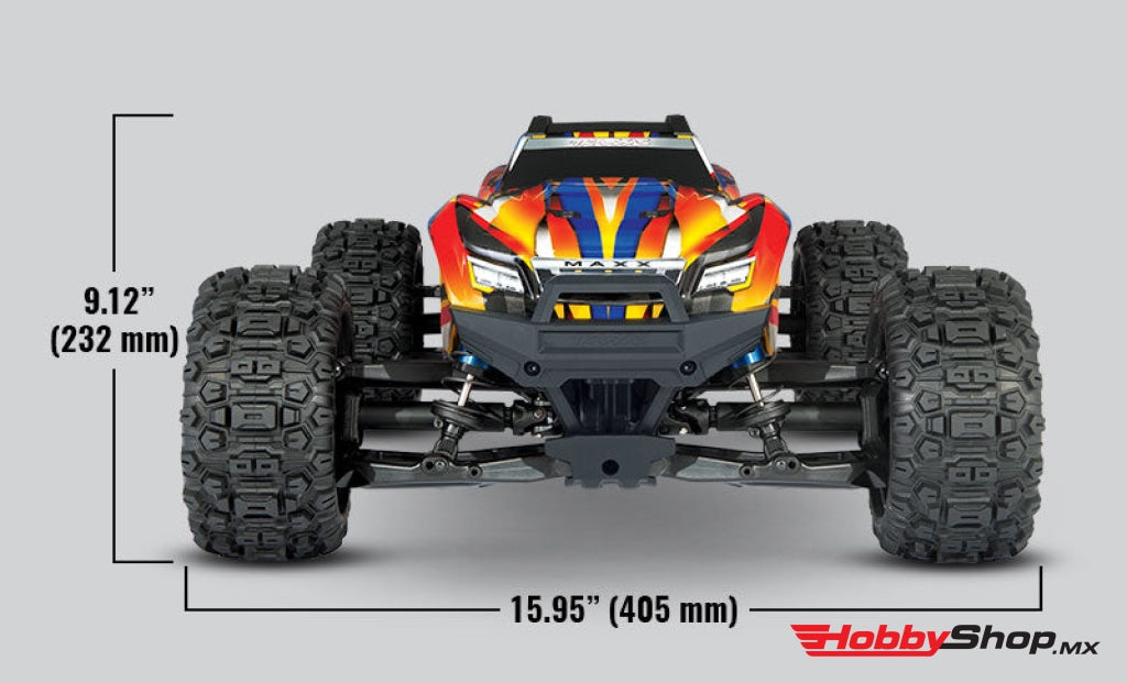 Traxxas - Maxx Widemaxx 1/10 Brushless Rtr 4Wd Monster Truck W/Tqi 2.4Ghz Radio & Tsm Amarillo /
