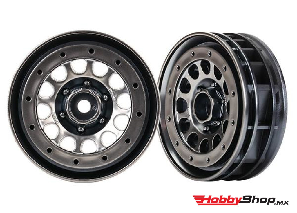 Traxxas - Method 105 1.9 Beadlock Rin (Cromo Negro / 2 Piezas) En Existencia