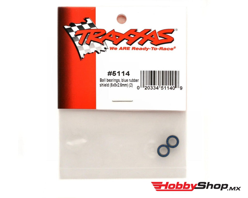 Traxxas - Rodamientos De Bolas Sellados Con Caucho Azul (5X8X2.5Mm) (2 Piezas) En Existencia