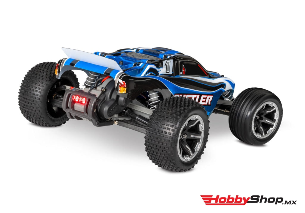 Traxxas - Rustler 1/10 Rtr Stadium Truck W/Led Lights Tq 2.4Ghz Radio Battery & Dc Charger Azul En