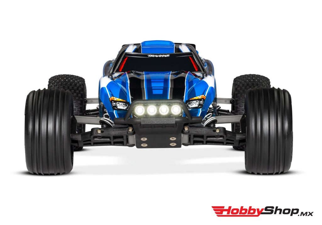 Traxxas - Rustler 1/10 Rtr Stadium Truck W/Led Lights Tq 2.4Ghz Radio Battery & Dc Charger Azul En