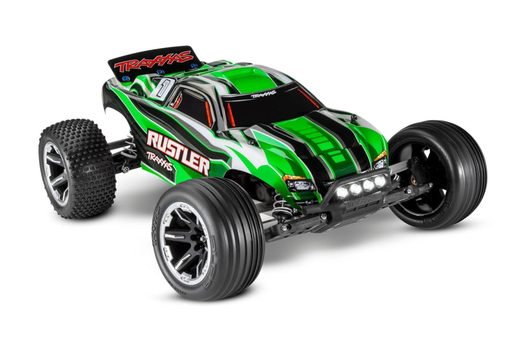 Traxxas - Rustler 1/10 Rtr Stadium Truck W/Led Lights Tq 2.4Ghz Radio Battery & Dc Charger Verde En