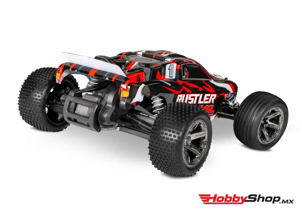 Traxxas - Rustler Vxl Brushless 1/10 Rtr Stadium Truck (Red) W/Magnum 272R Tqi 2.4Ghz Radio & Tsm