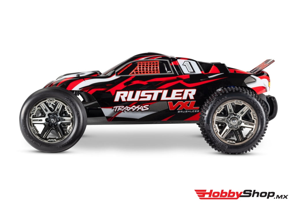 Traxxas - Rustler Vxl Brushless 1/10 Rtr Stadium Truck (Red) W/Magnum 272R Tqi 2.4Ghz Radio & Tsm