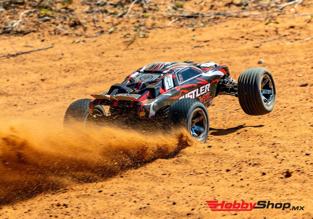 Traxxas - Rustler Vxl Brushless 1/10 Rtr Stadium Truck (Red) W/Magnum 272R Tqi 2.4Ghz Radio & Tsm