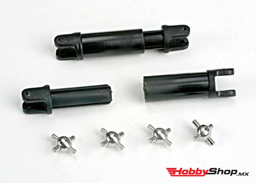 Traxxas - Semiejes (Ranurado Interno (2) / Ranurado Externo (2)) Juntas Universales Metálicas (4) En