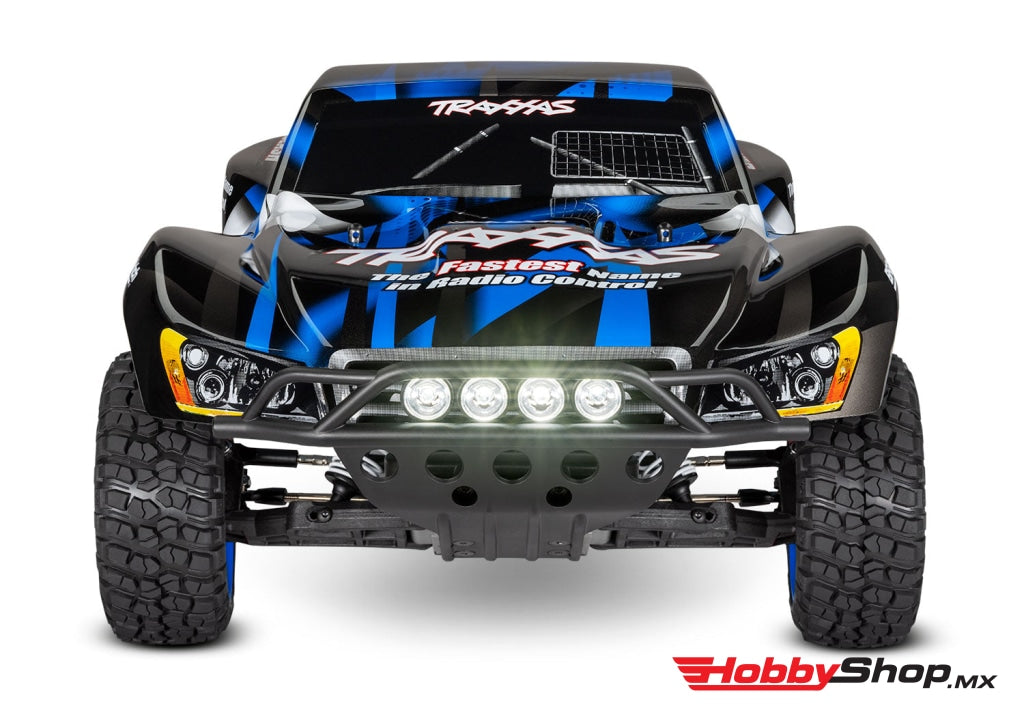 Traxxas - Slash 1/10 Rtr Short Course Truck Led Lights Tq 2.4Ghz Radio Battery & Dc Charger Azul En