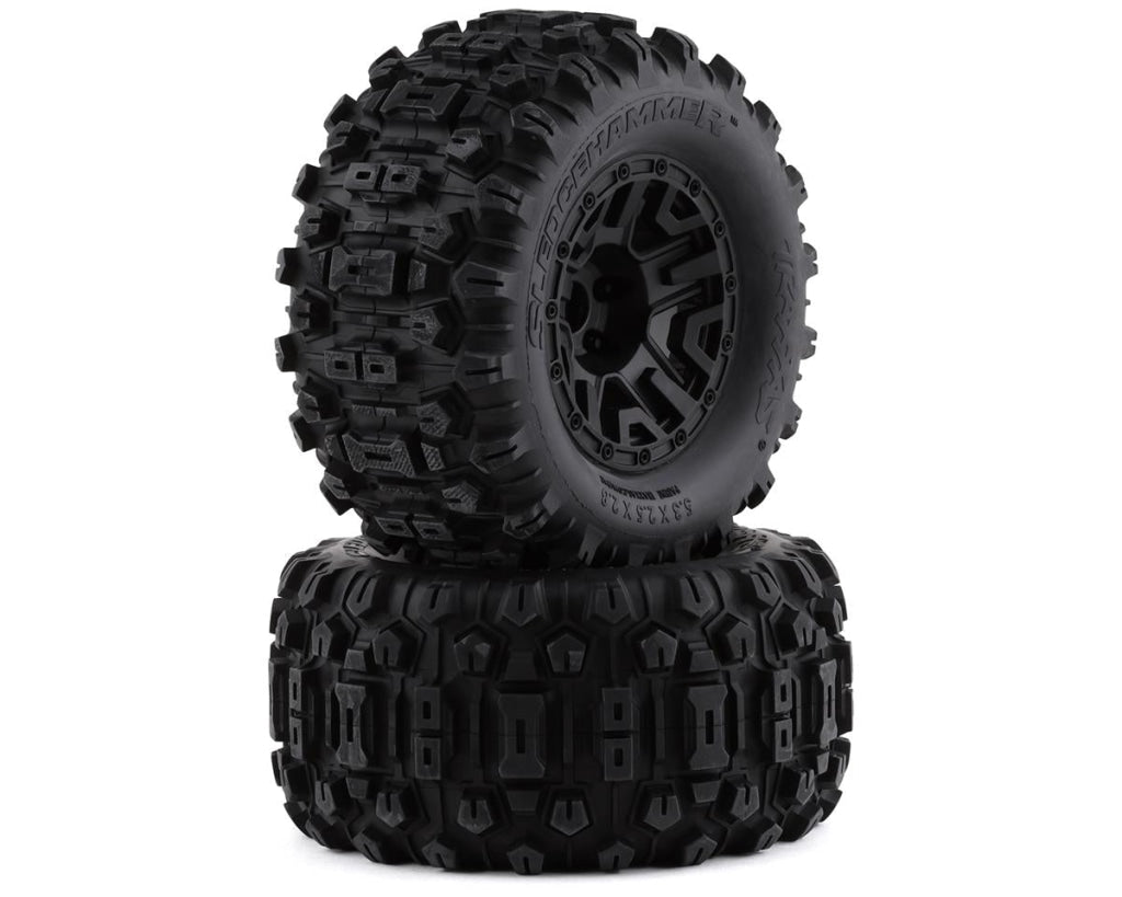 Traxxas - Sledgehammer 2.8 Pre-Mounted Tires W/12Mm Hex (2) (Black) En Existencia