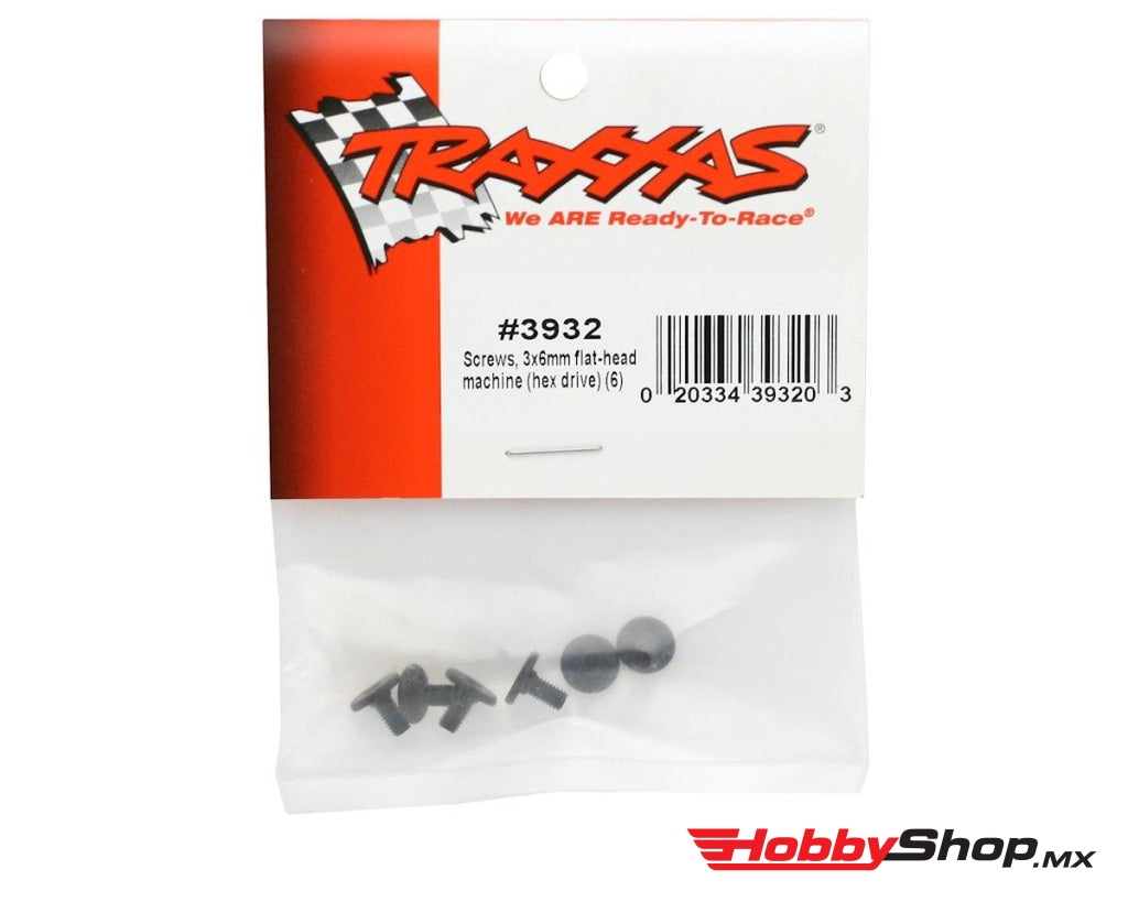 Traxxas - Tornillos De Cabeza Plana 3X6Mm (6 Piezas) En Existencia