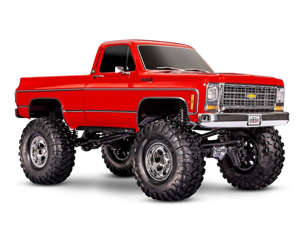 Traxxas - Trx-4 1/10 High Trail Edition Rc Crawler W/79 Chevrolet K10 Truck Body (Red) W/Tqi 2.4Ghz