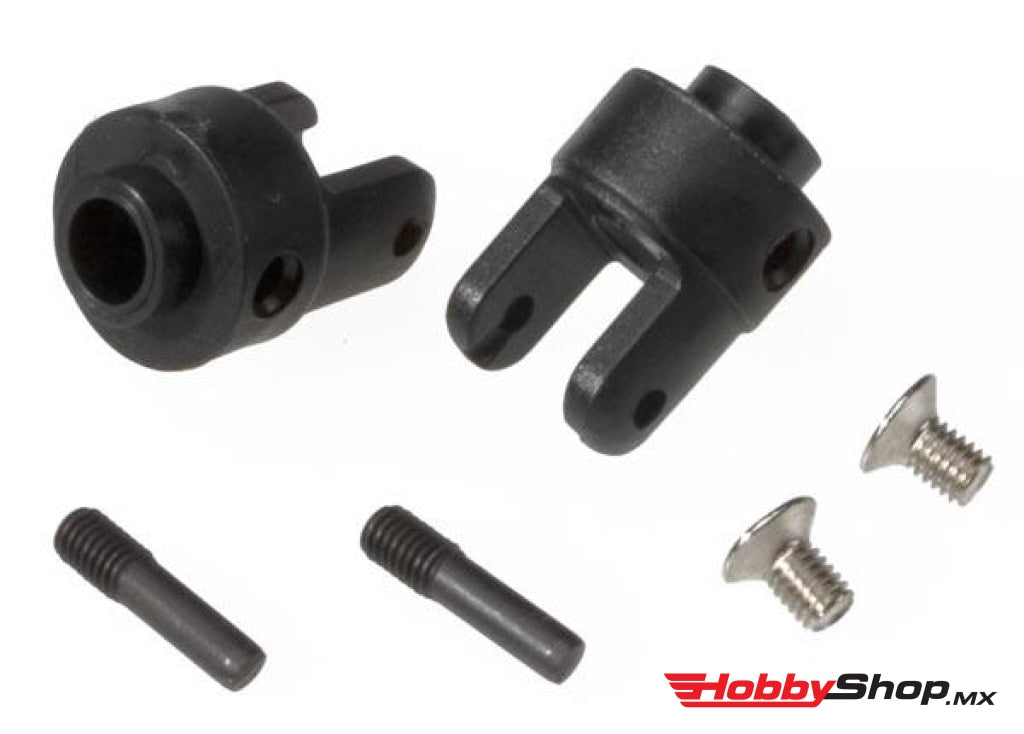 Traxxas - Yugos De Salida Diferencial Negro (2) / Tornillos Avellanados 3X5Mm Pasador Tornillo En
