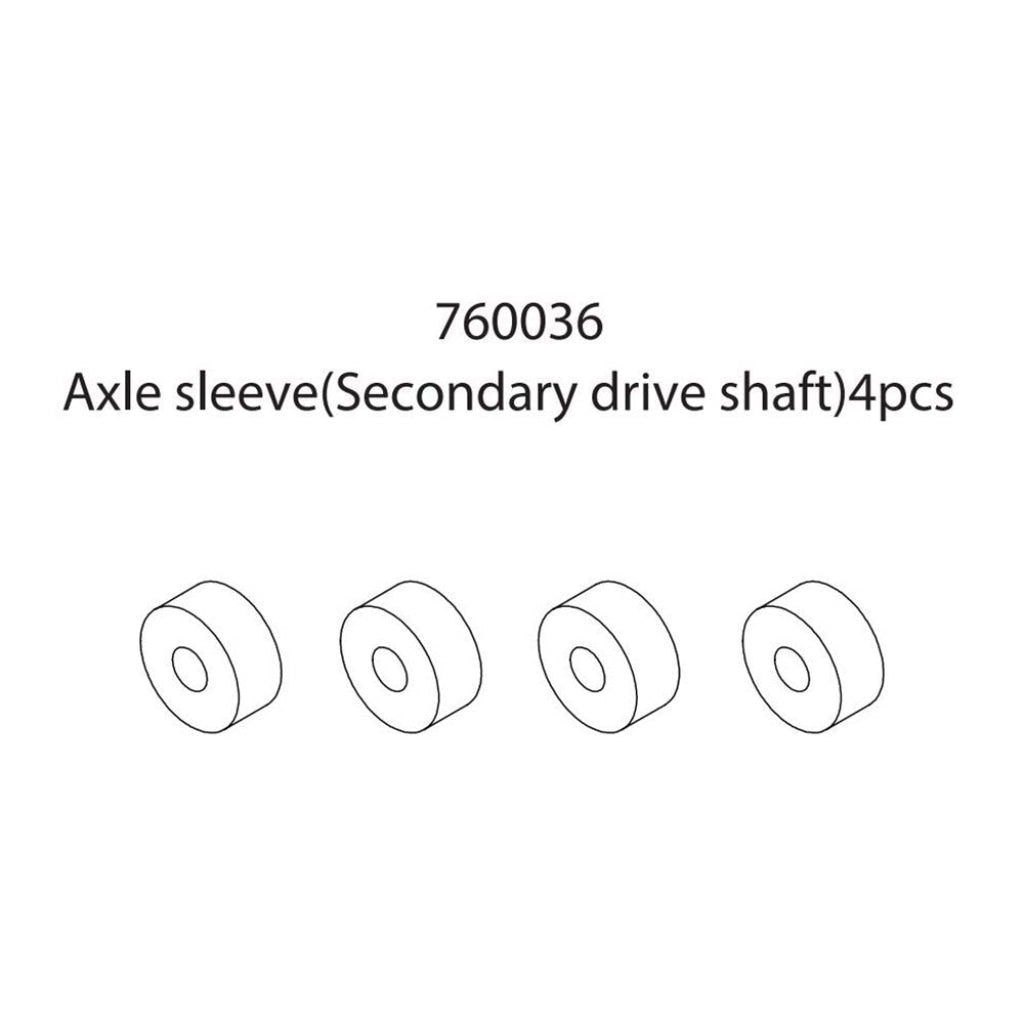 Turbo Racing - 1:76 C71 Rc Car Piezas De Repuesto Axle Sleeve (Secondary Drive Shaft) (4 Piezas) En